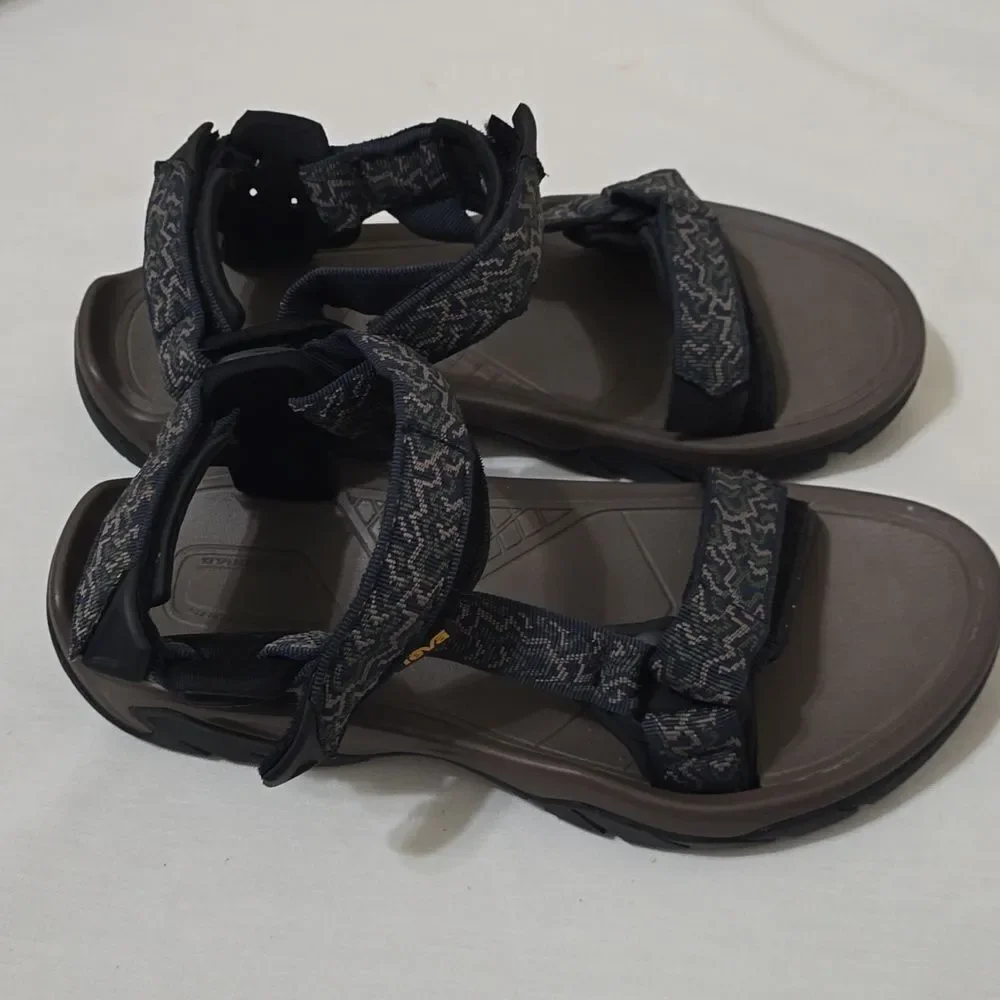Teva Hurricane XLT 4156 Men Size 9‎ Hiking Outdoor Water Sandals Blue/ green/tan
